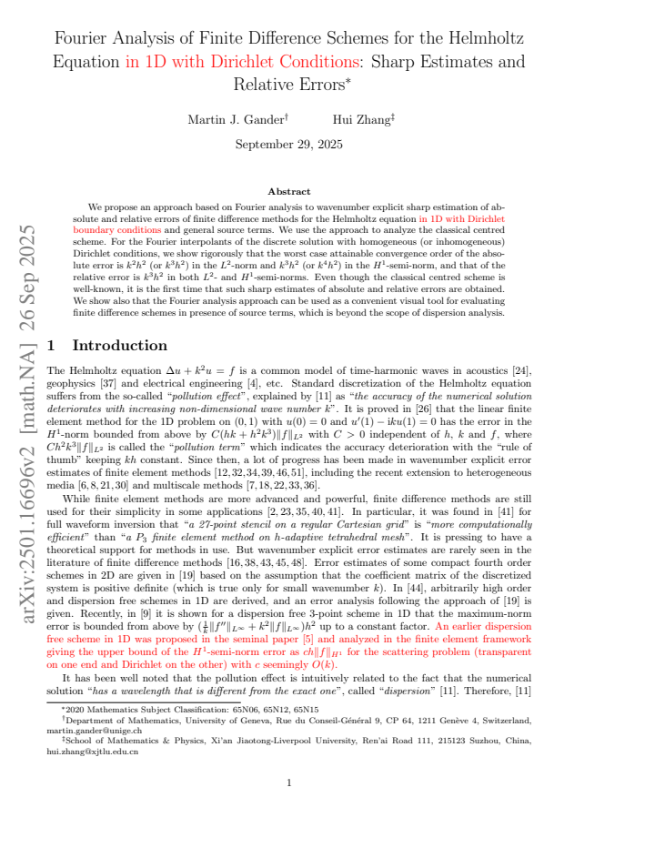 First page