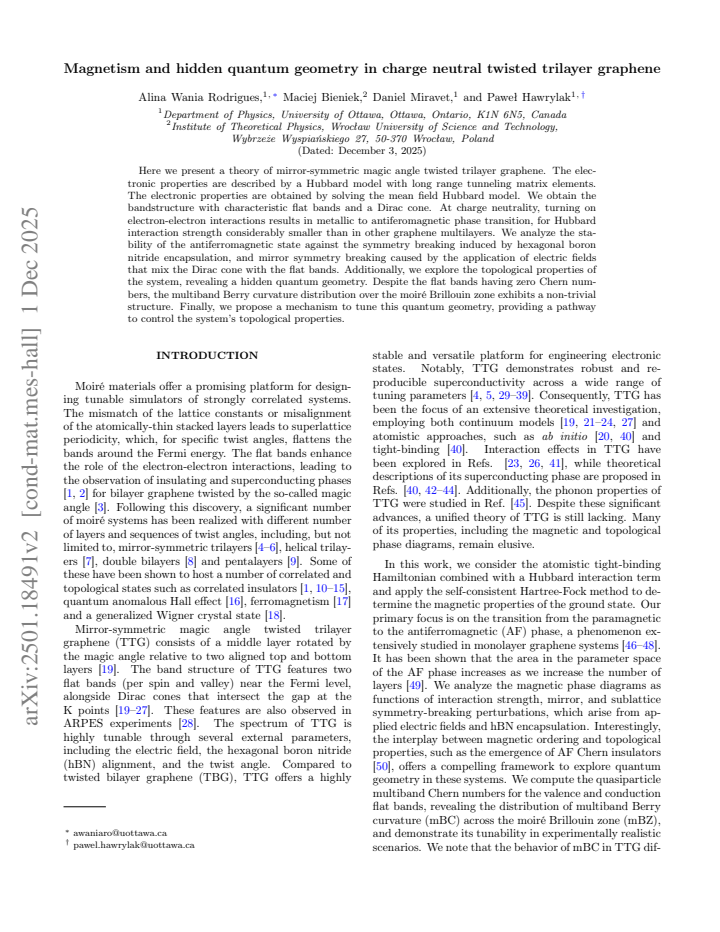 First page