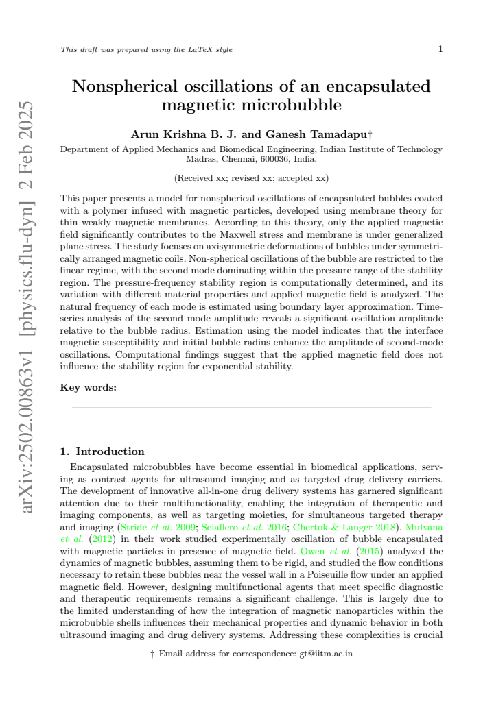 First page