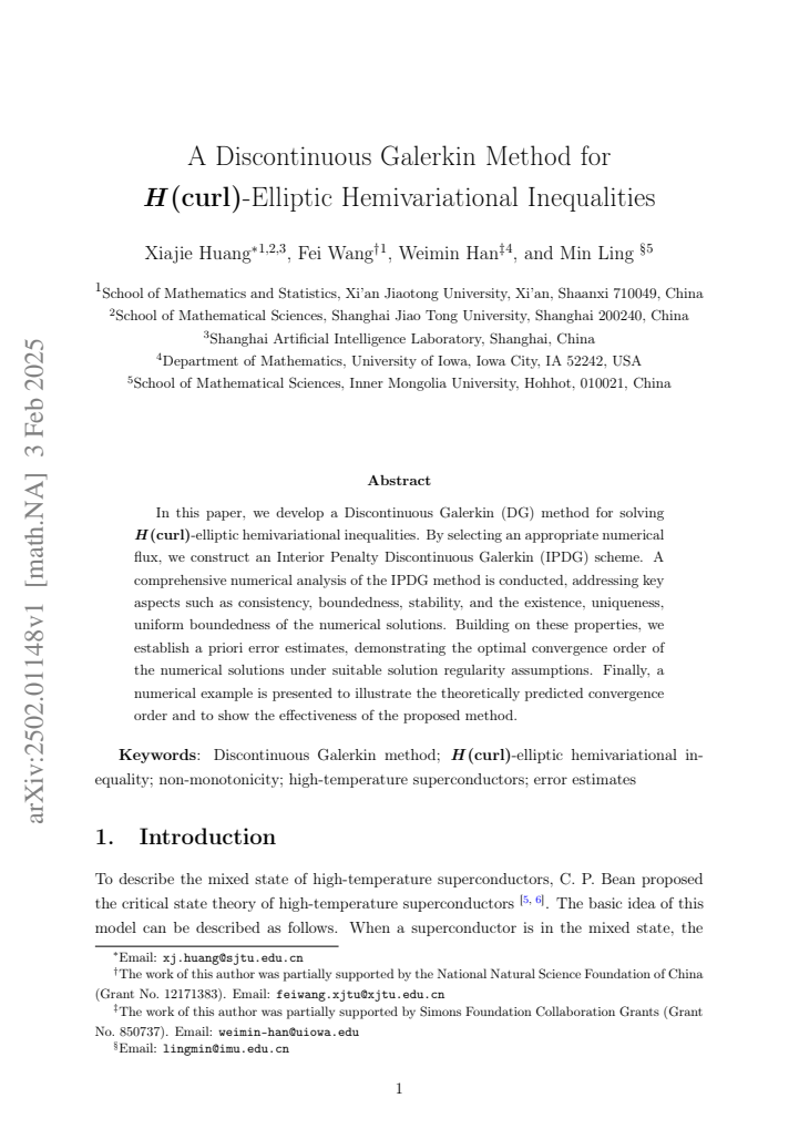 First page