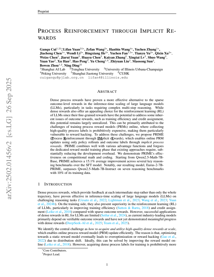 First page