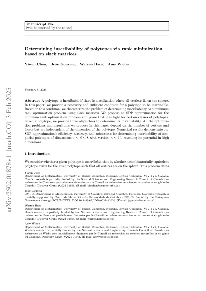 First page