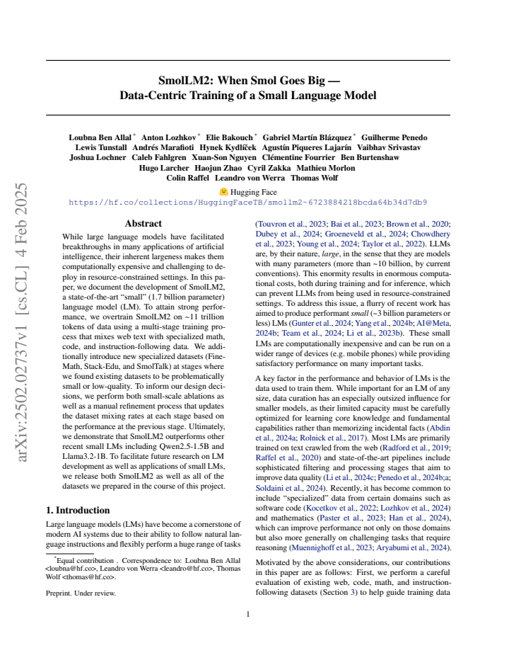 First page