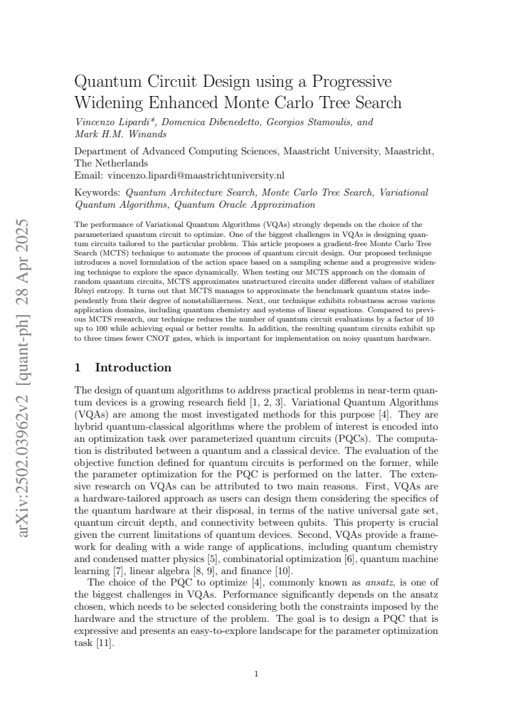 First page