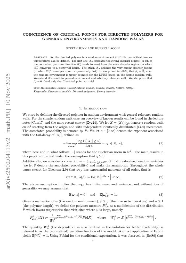 First page