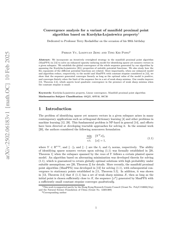First page