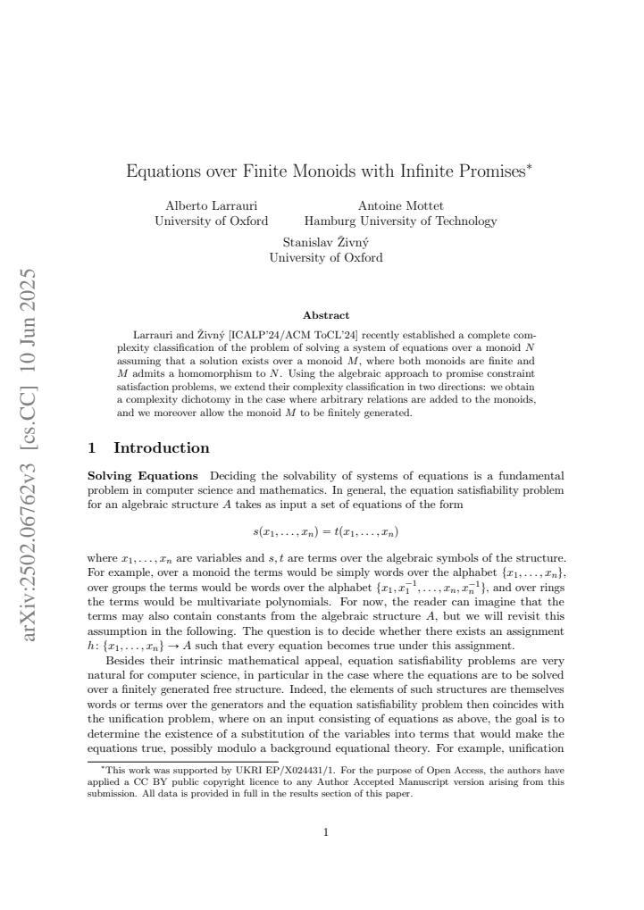 First page