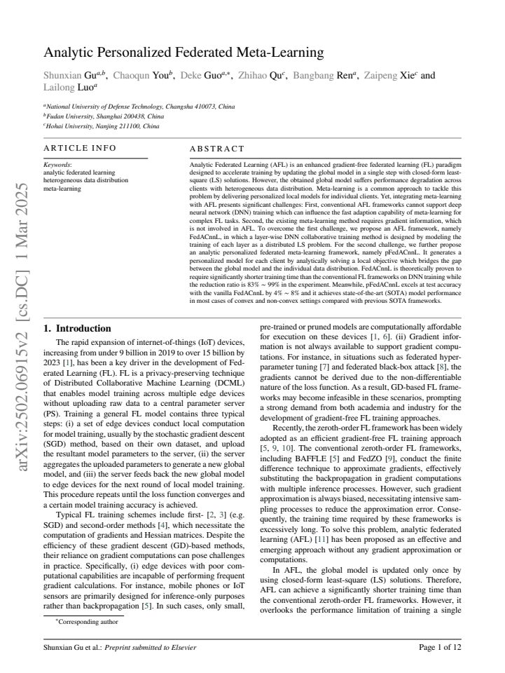 First page