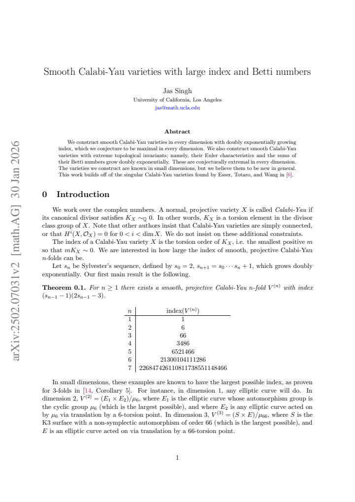First page