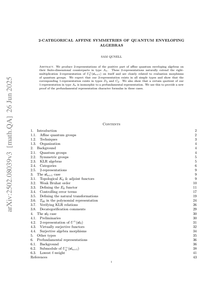 First page