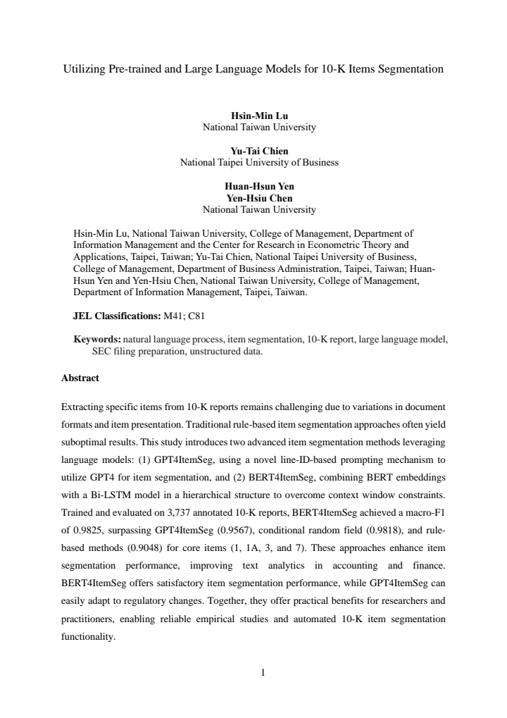 First page