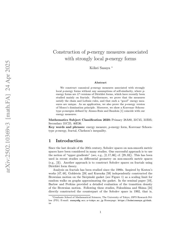 First page