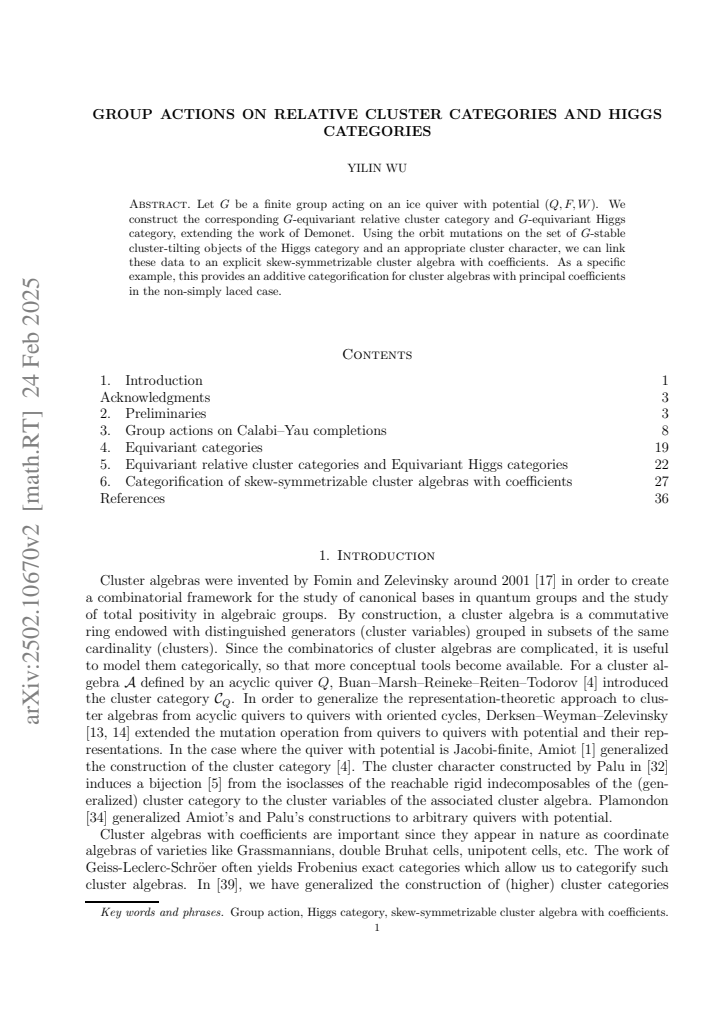 First page