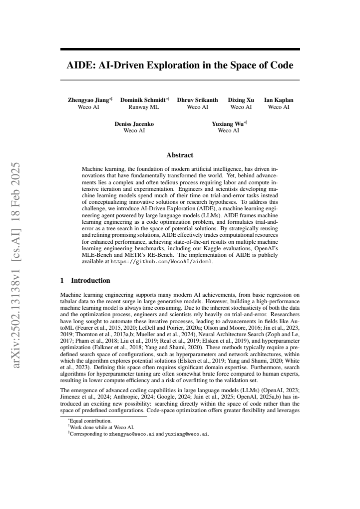 First page