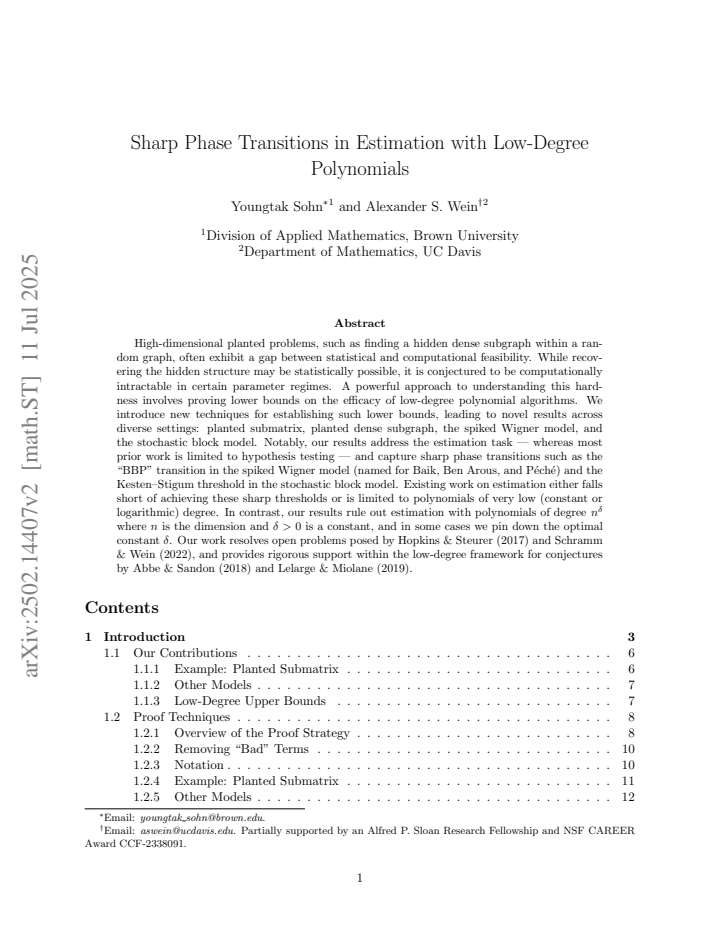 First page