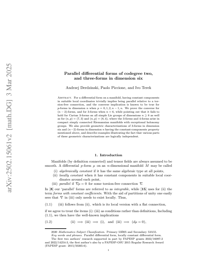 First page