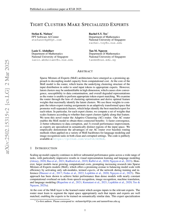 First page