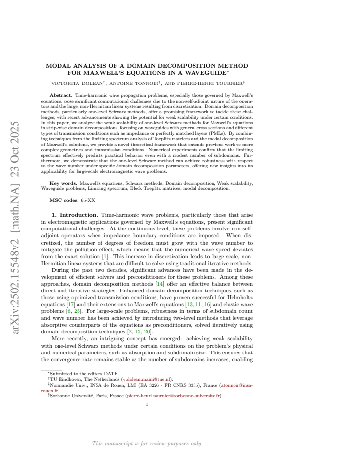 First page