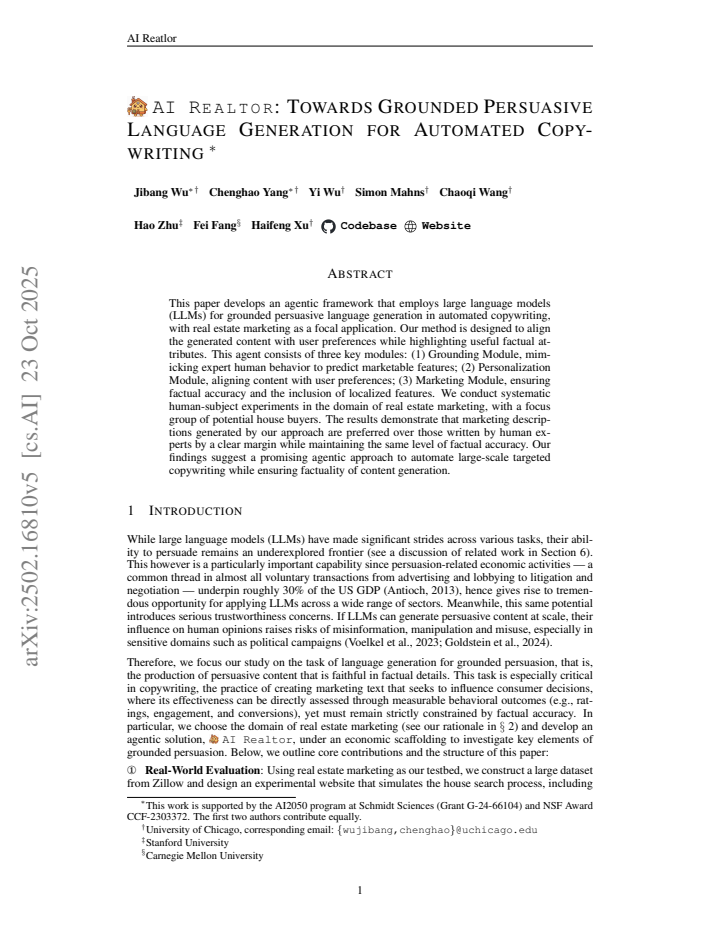 First page
