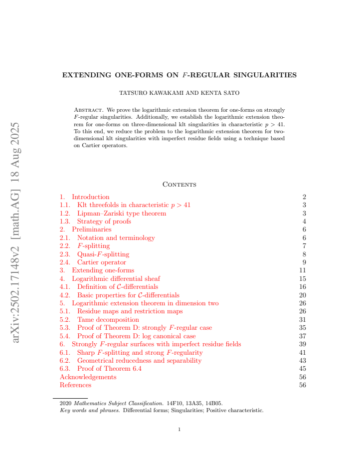 First page