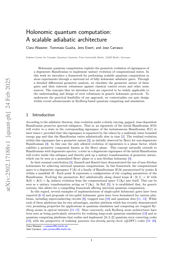 First page