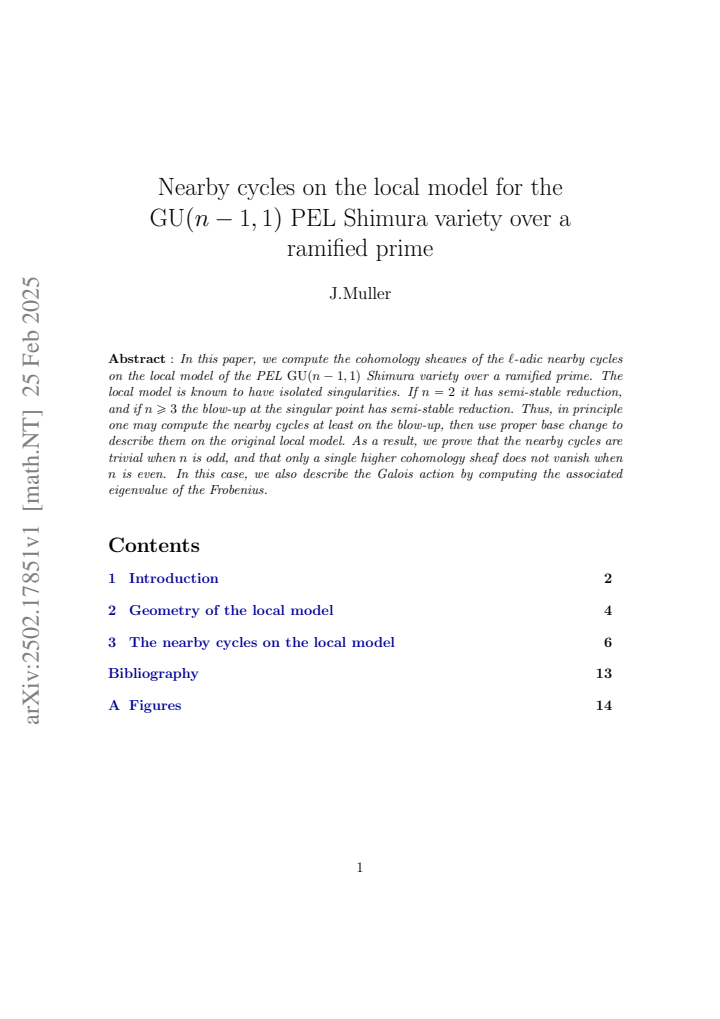 First page