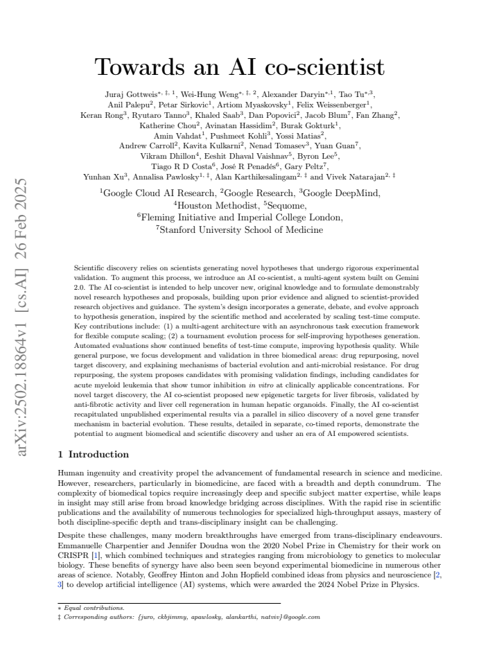 First page