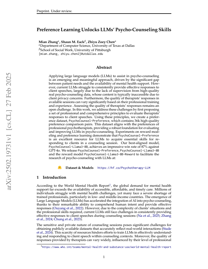 First page