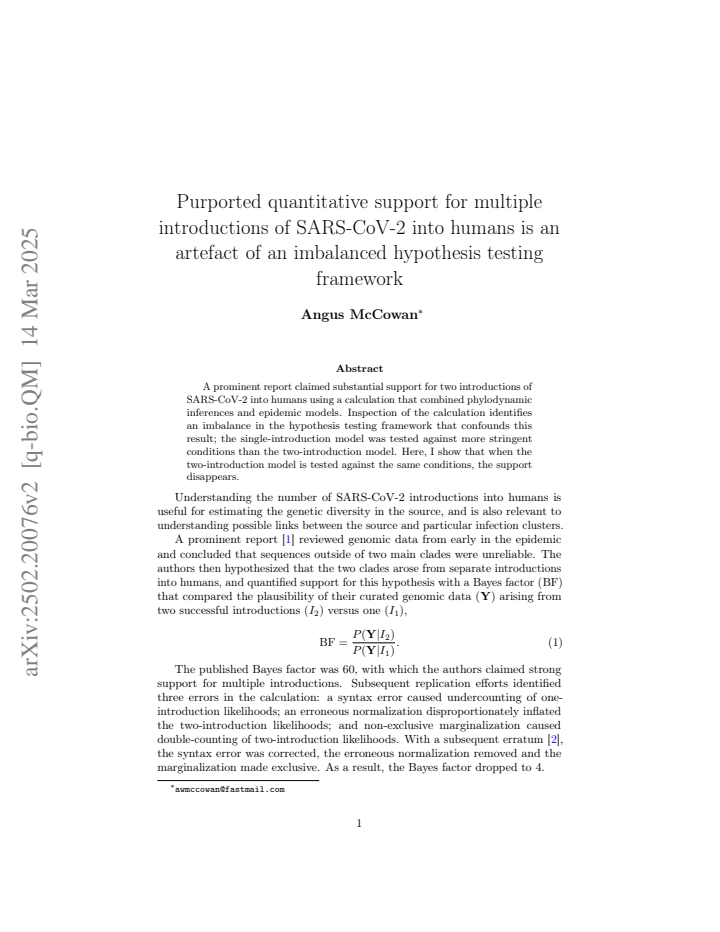 First page