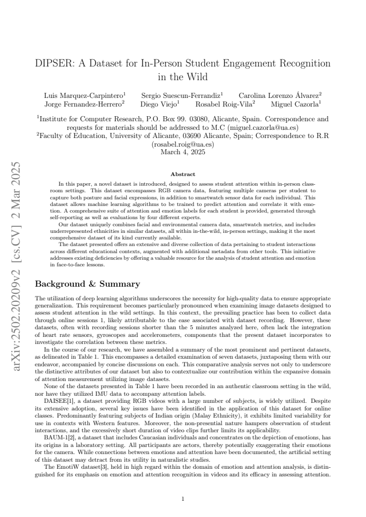 First page