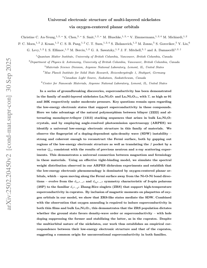 First page