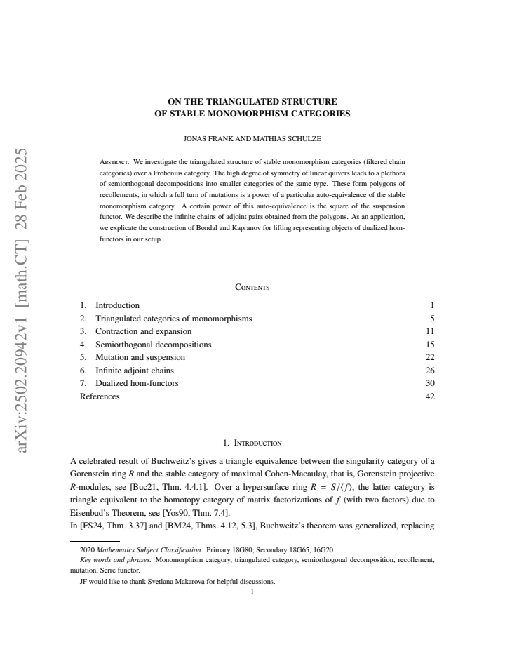 First page
