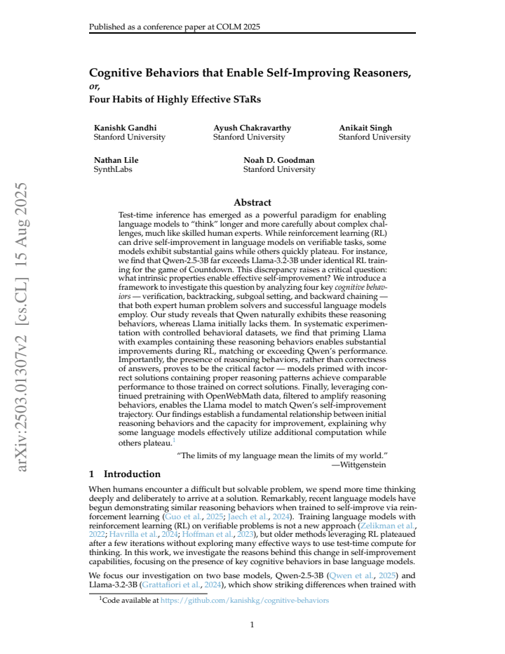 First page