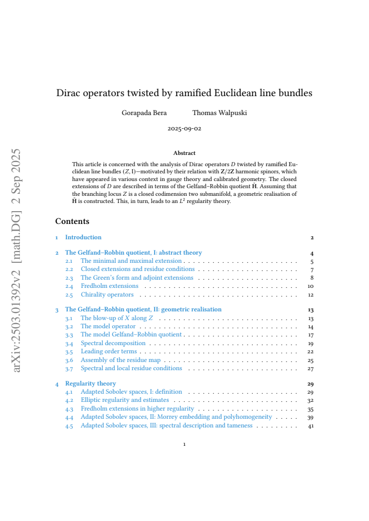 First page