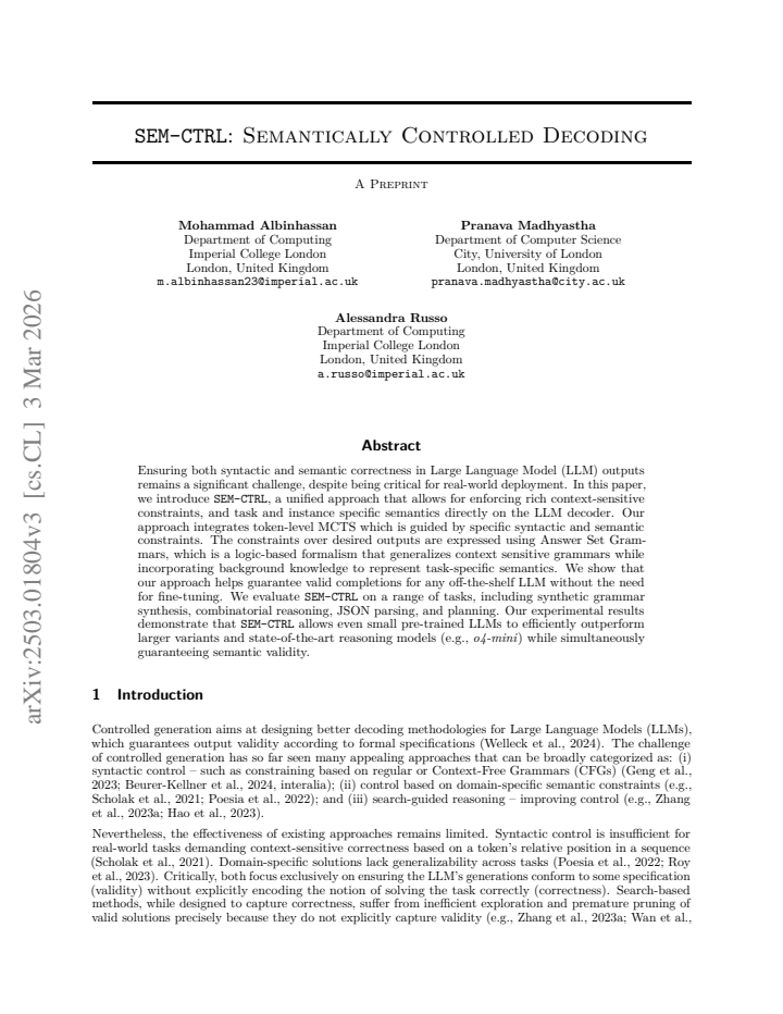 First page