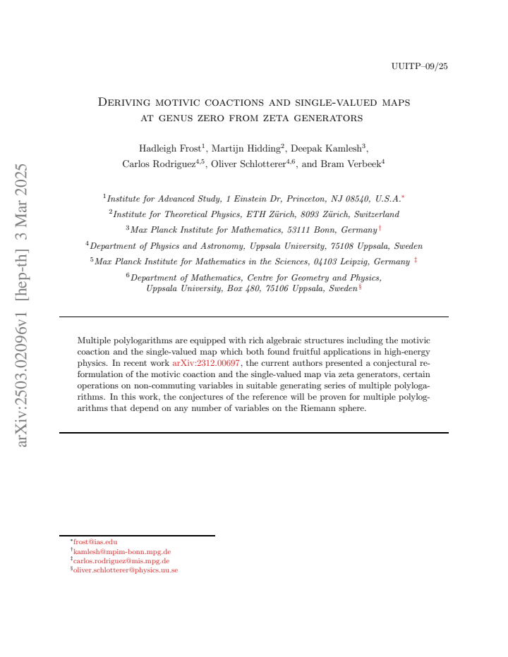 First page