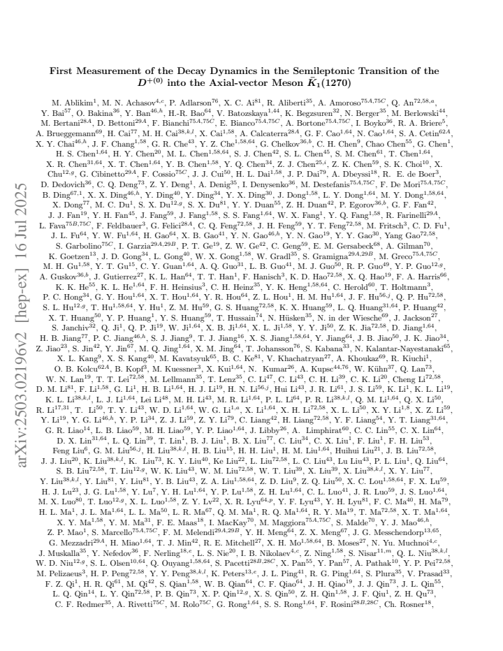 First page