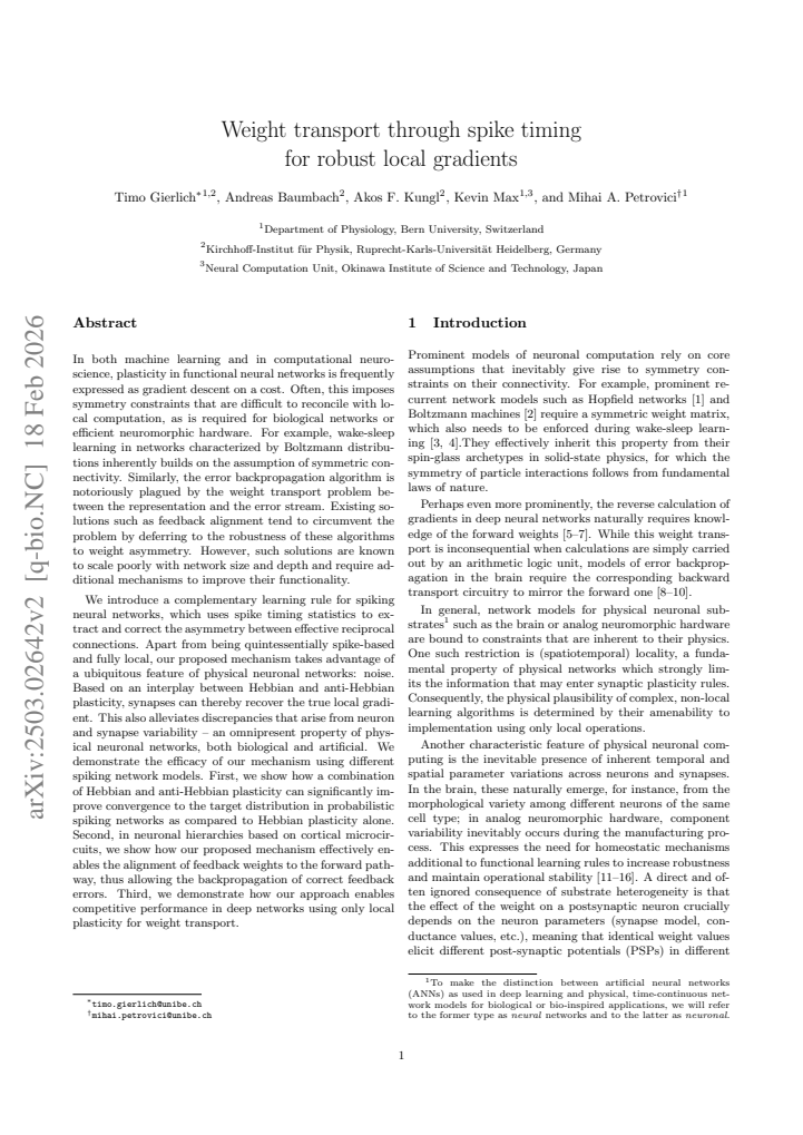 First page