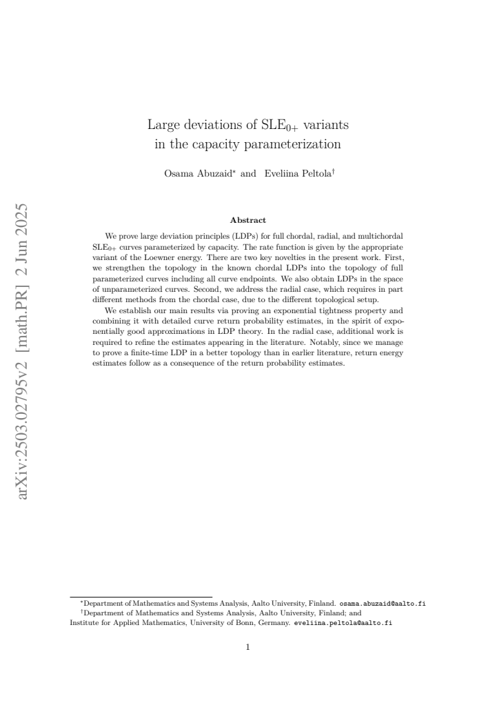 First page