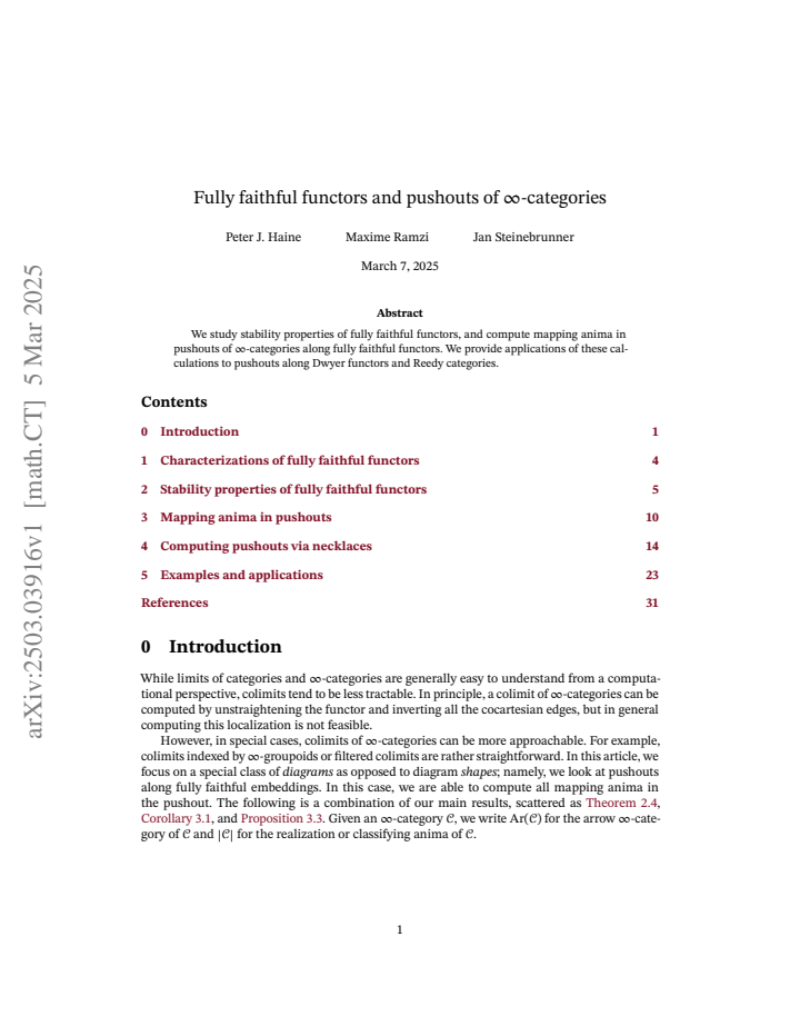 First page