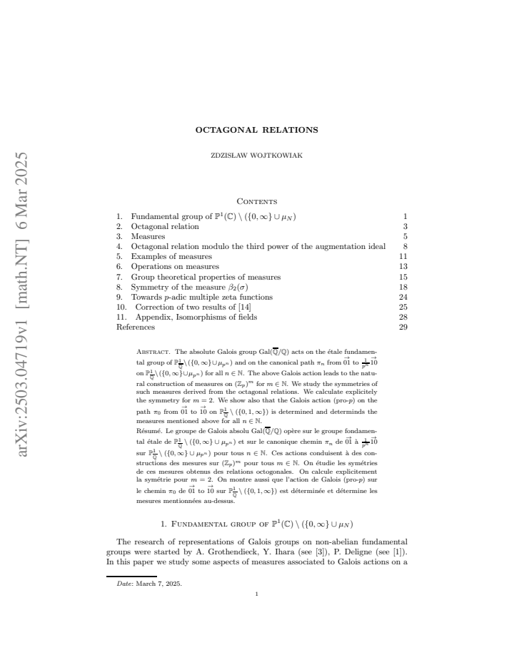 First page