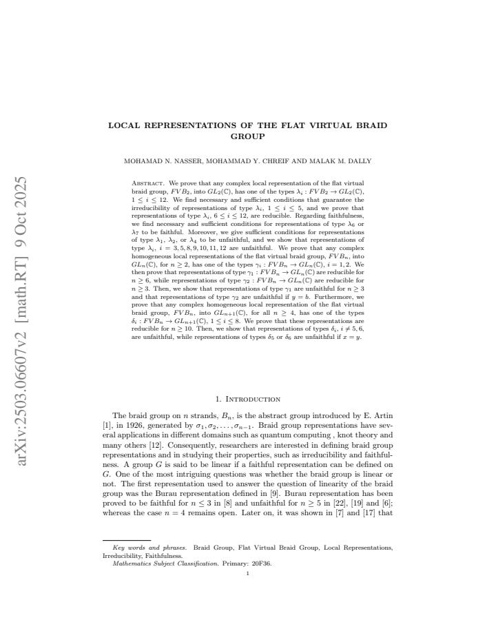 First page