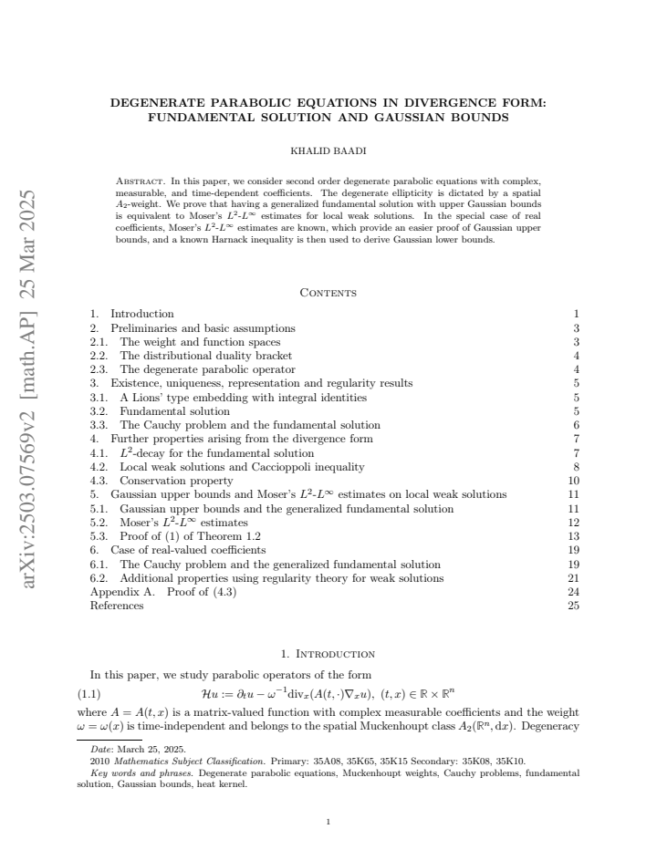 First page