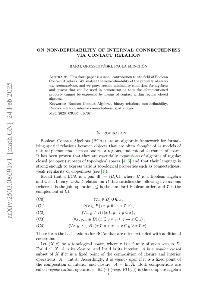 First page