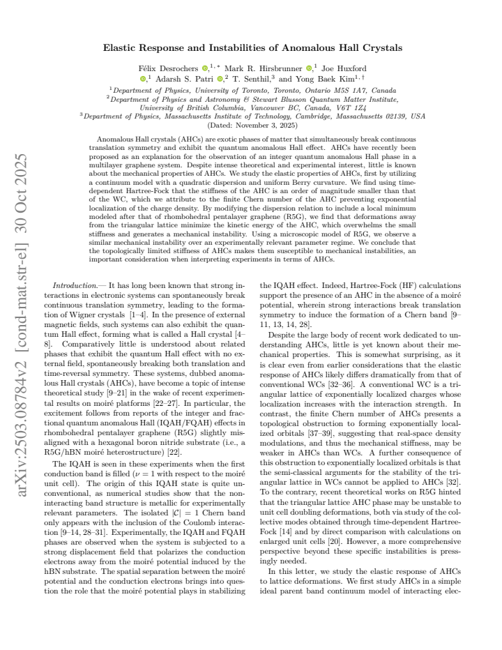 First page