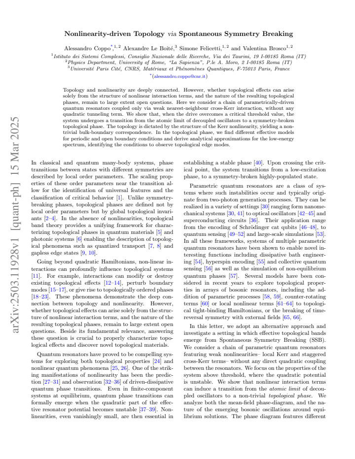 First page