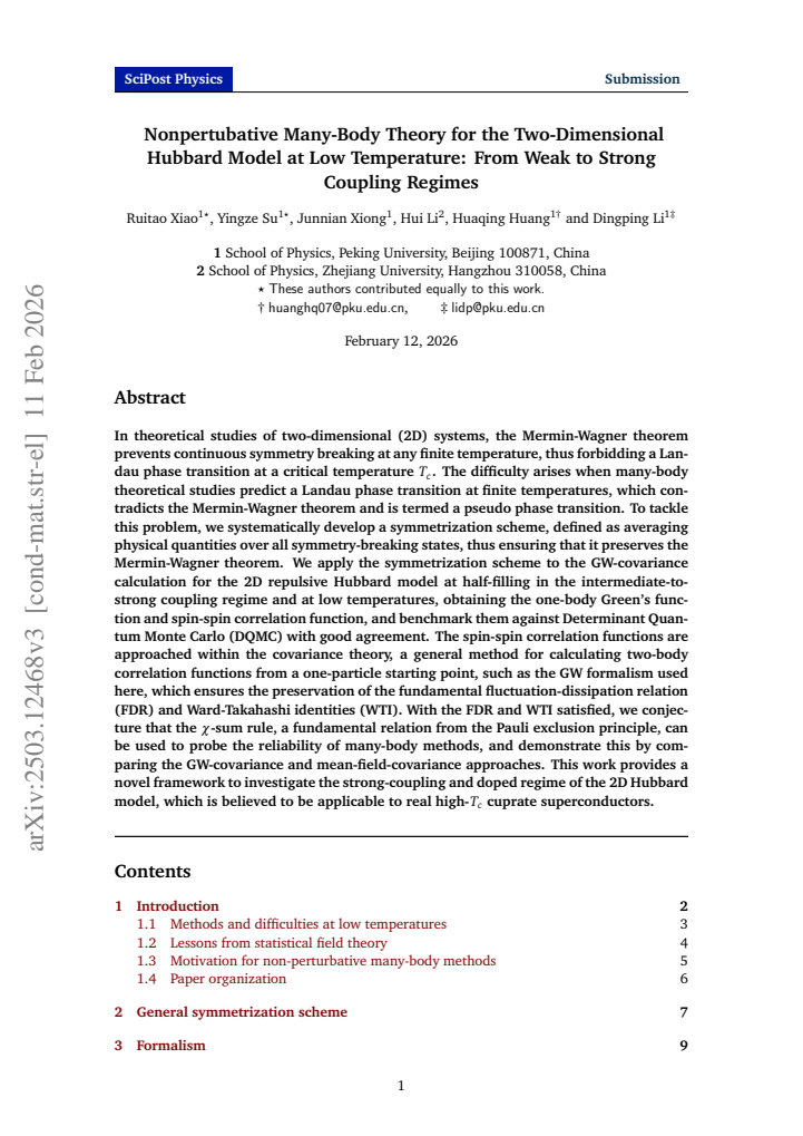 First page