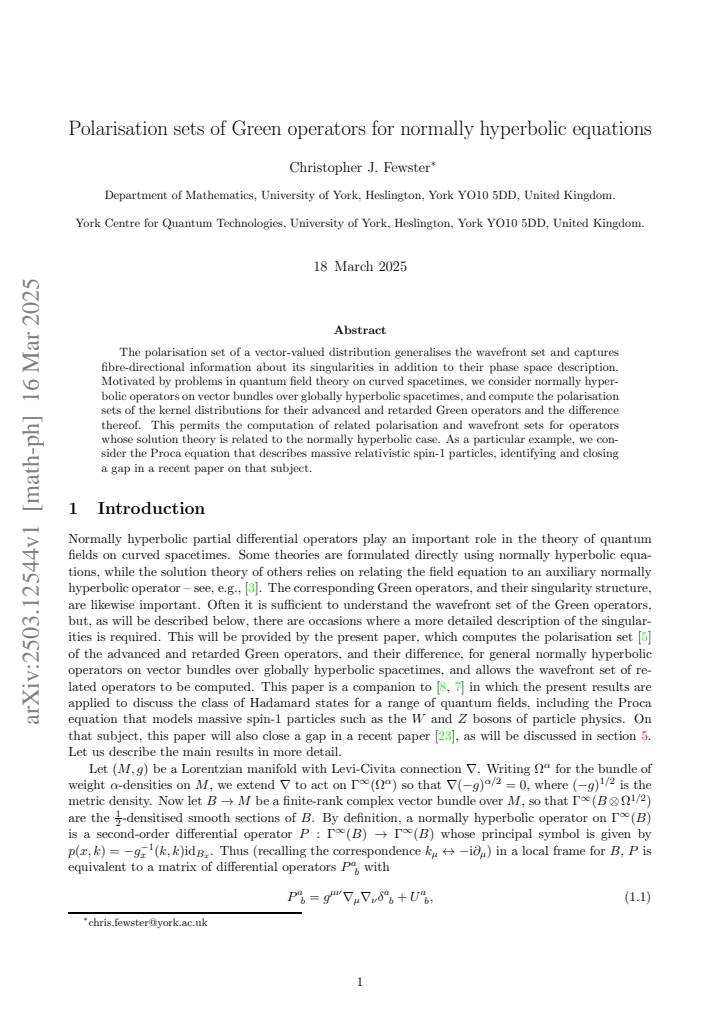 First page