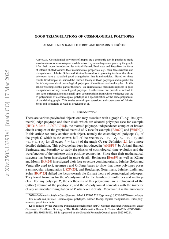 First page