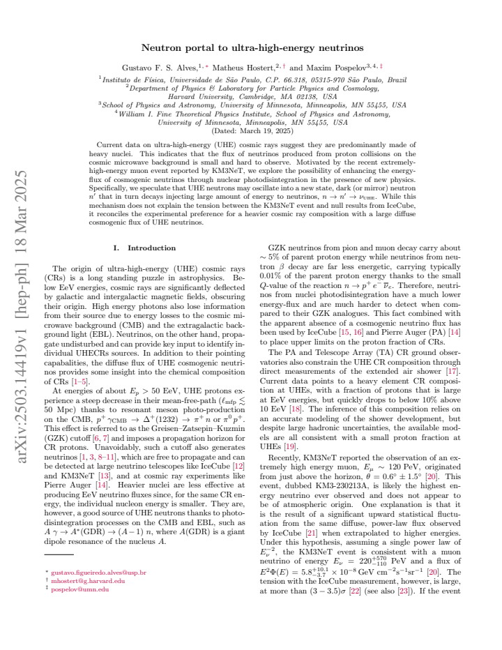 First page